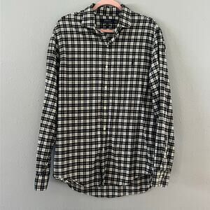 Polo Ralph Lauren Slim Fit Plaid Button Up‎ Shirt Men's XL Fall Preppy Classic